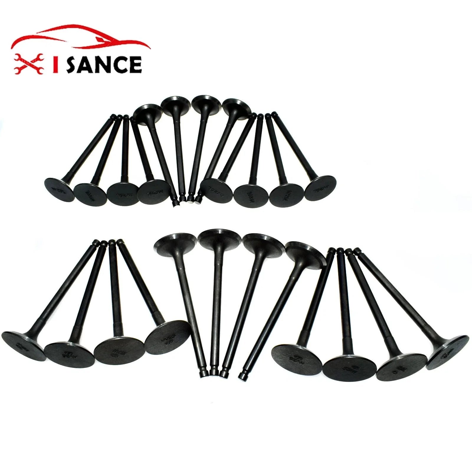 12x Intake & 12x Exhaust Valves For 99-10 Hyundai Tucson Santa Fe Kia 2.5L 2.7L 6B93BC-57 [1]