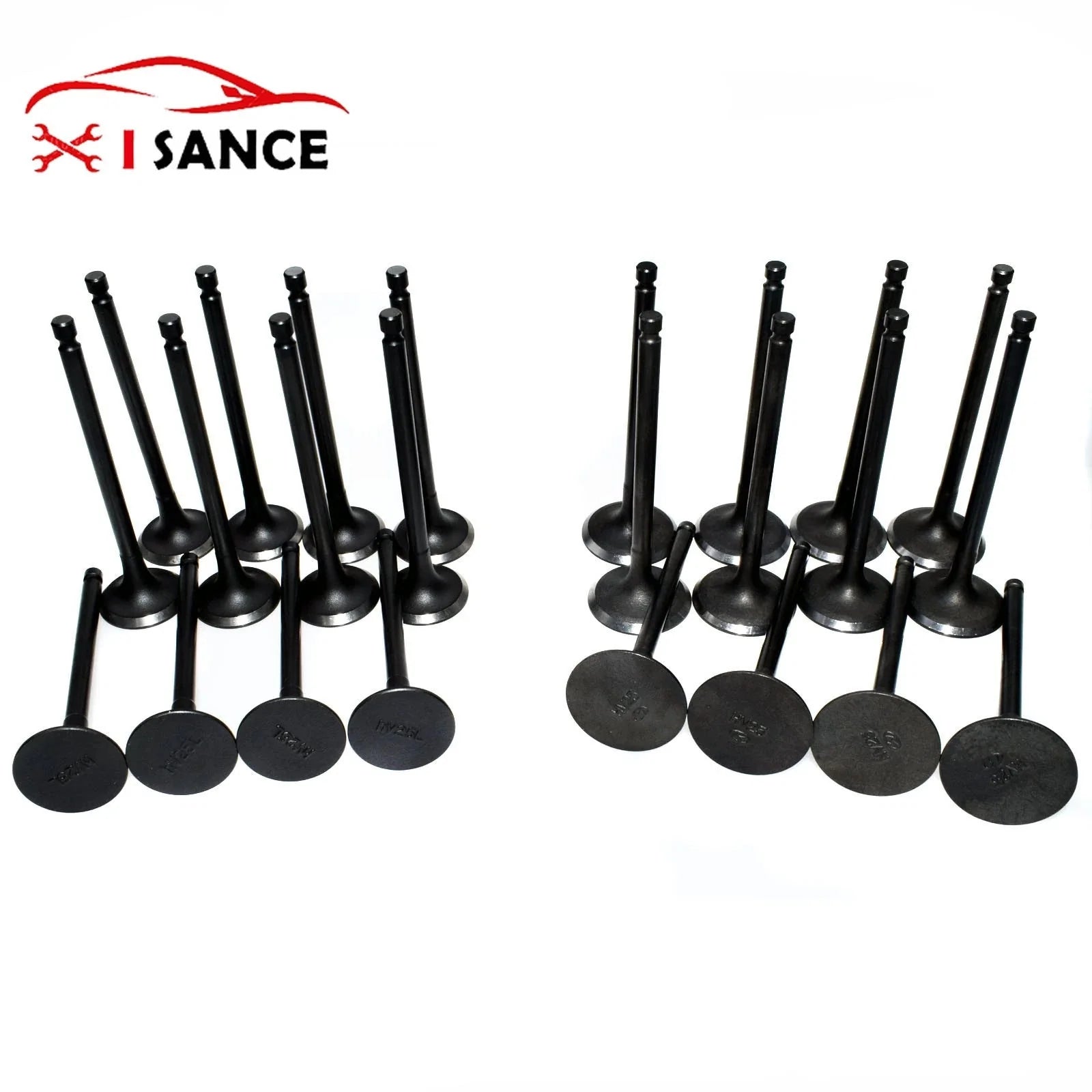 12x Intake & 12x Exhaust Valves For 99-10 Hyundai Tucson Santa Fe Kia 2.5L 2.7L 6B93BC-57 [2]