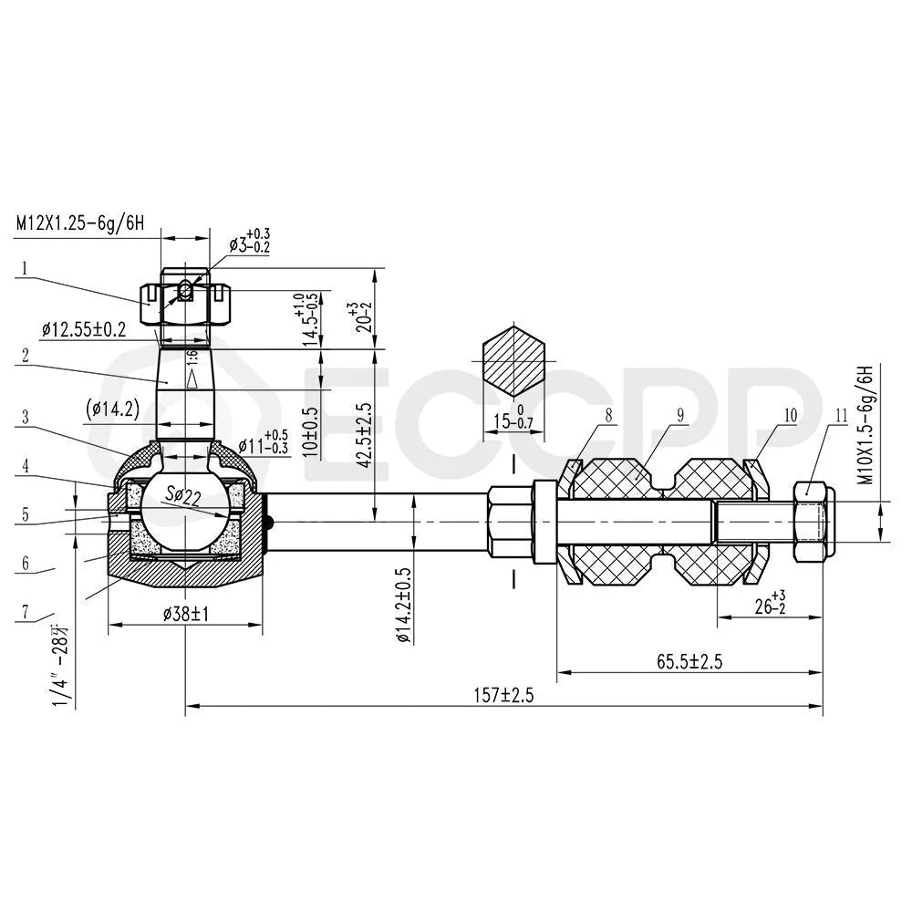 13pc Front Steering Kit Tie Rod End Ball Joints For 2000-2001 Dodge Ram 1500 4WD 6B93BC-57 [9]
