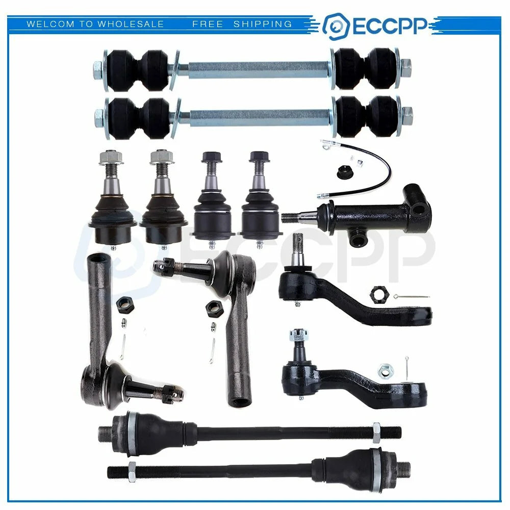 13x For 1999-2006 Sierra Silverado 1500 4WD & 4x4 Front Tie Rod Ends Ball Joints 6B93BC-57 [1]