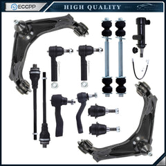 13x Front Control Arms Sway Bars Tie Rod Links For 01-10 GMC Sierra 2500 3500 HD KOEEP [1]