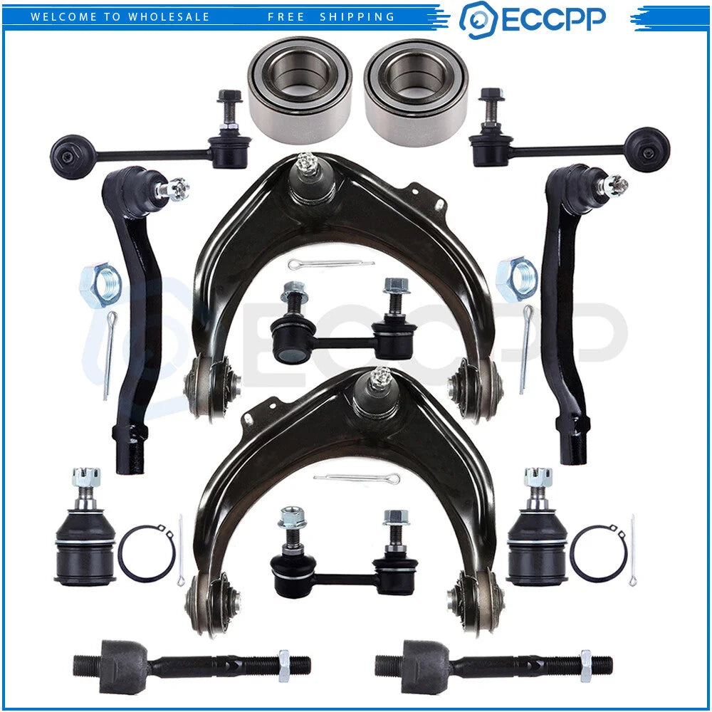 14Pcs Front Control Arm Sway Bar End Link Wheel Bearning For 1999-2003 Acura TL KOEEP [1]