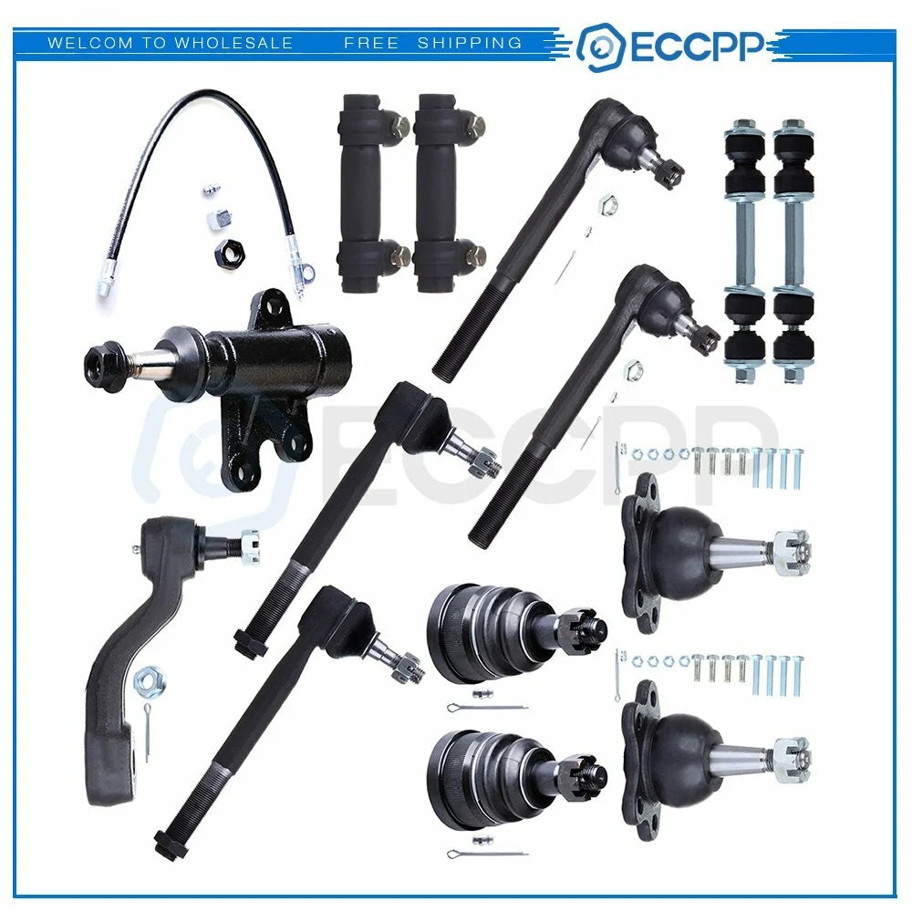 14pcs Suspension Kits Ball Joints Tie Rods Idler Arm For 1993-99 GMC C2500 C1500 6B93BC-57 [1]