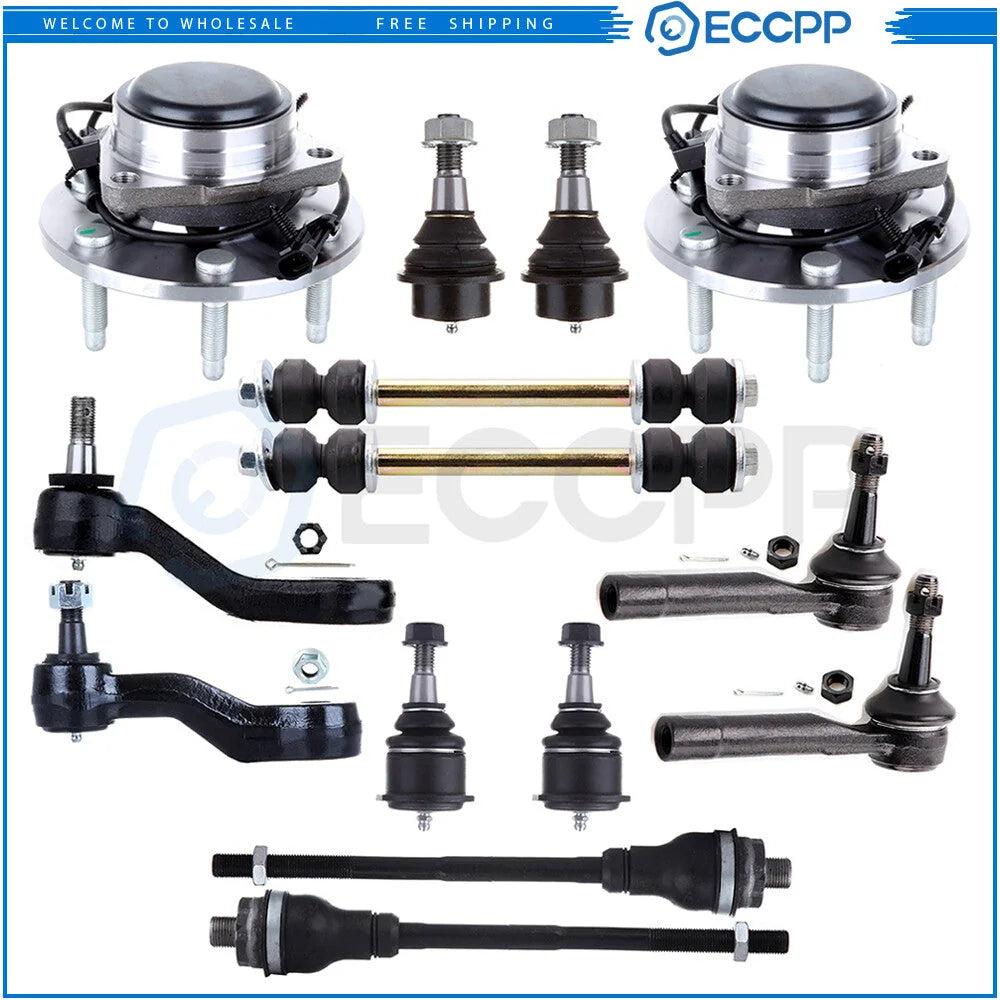14x Front Steering Tie Rod End Ball Joint For 2000-2006 Chevrolet Suburban 1500 KOEEP [1]