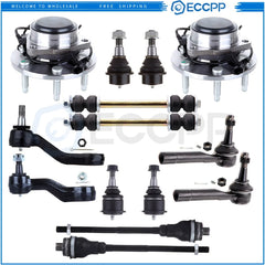 14x Front Steering Tie Rod End Ball Joint For 2000-2006 Chevrolet Suburban 1500 KOEEP [1]