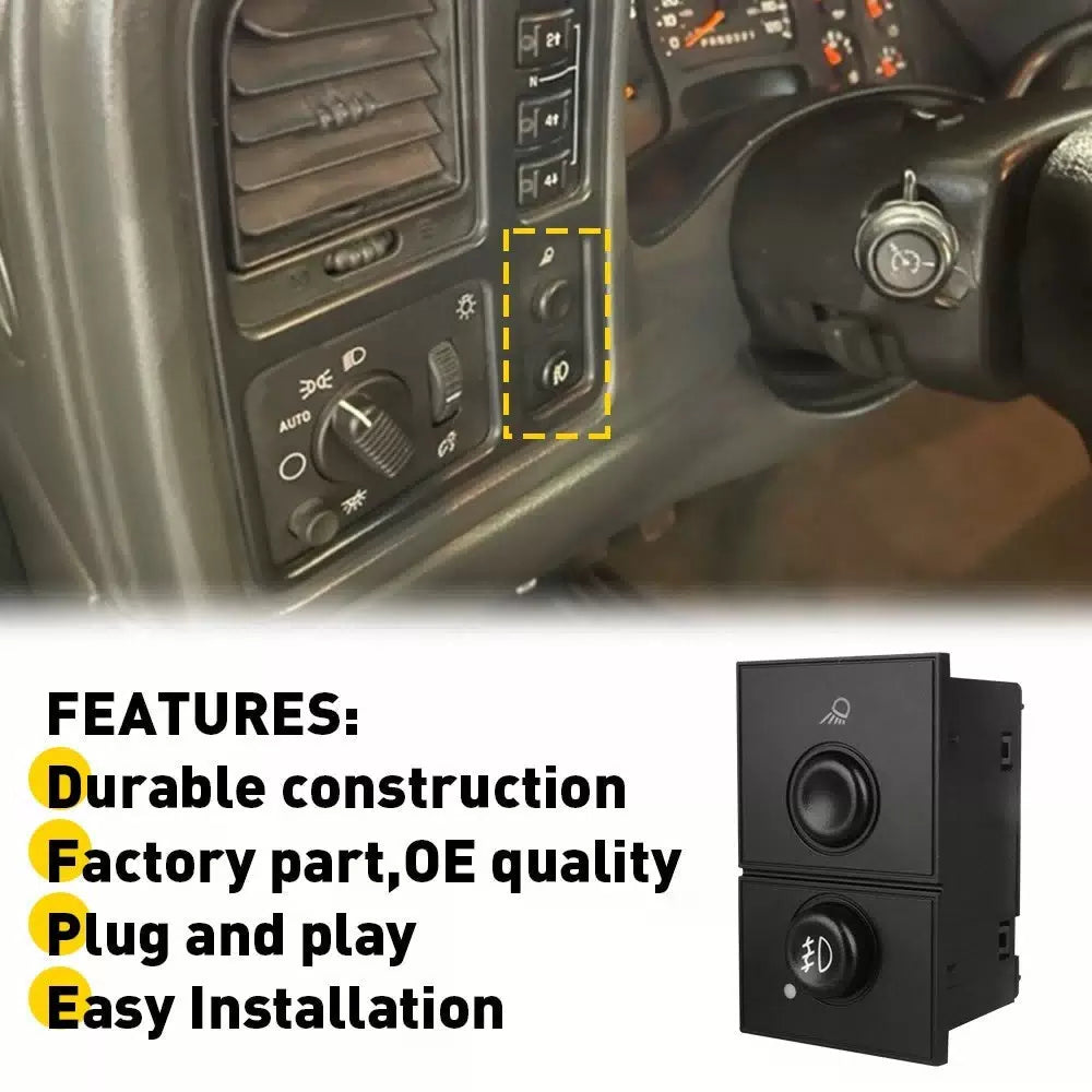 1514-3597 Fog Light Switch For Chevy Silverado Tahoe Avalanche GMC Sierra EOA 6B93BC-57 [10]