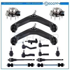 15Pcs For 2001-2004 GMC Sierra 2500 Front Wheel Bearing Hub Control Arm Sway Bar KOEEP [1]