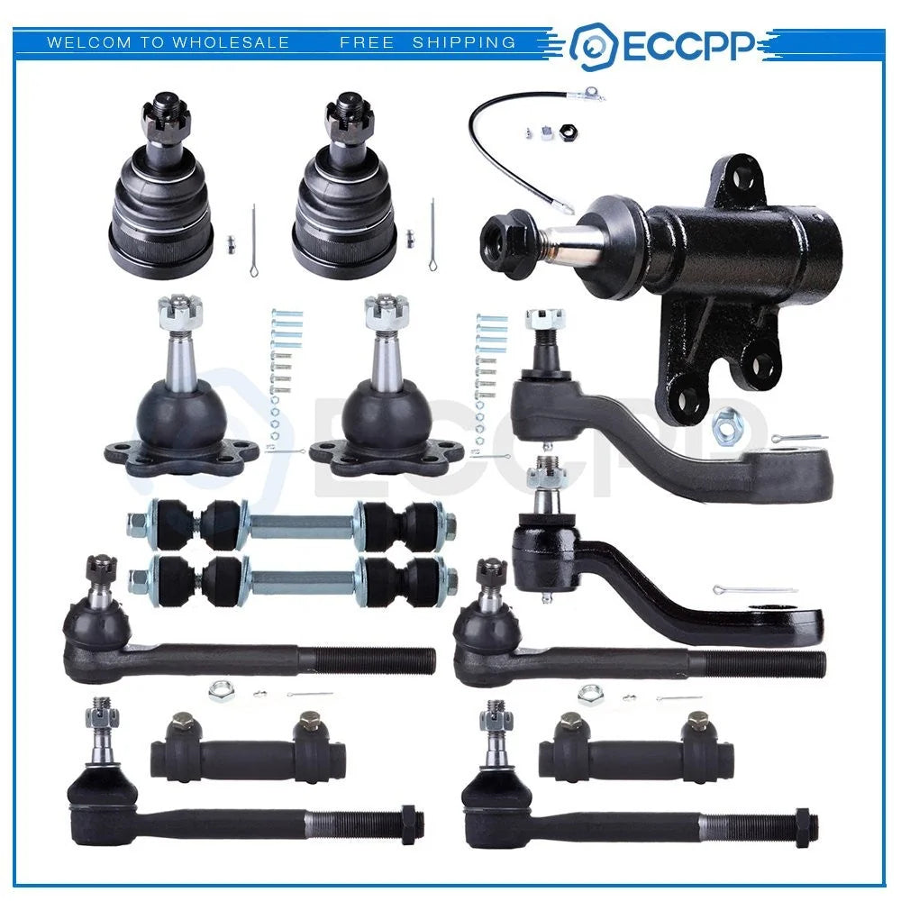 15pc Front Suspension Kit Tie Rods For 1992-2000 Chevy C1500 C2500 Tahoe 2WD KOEEP [1]