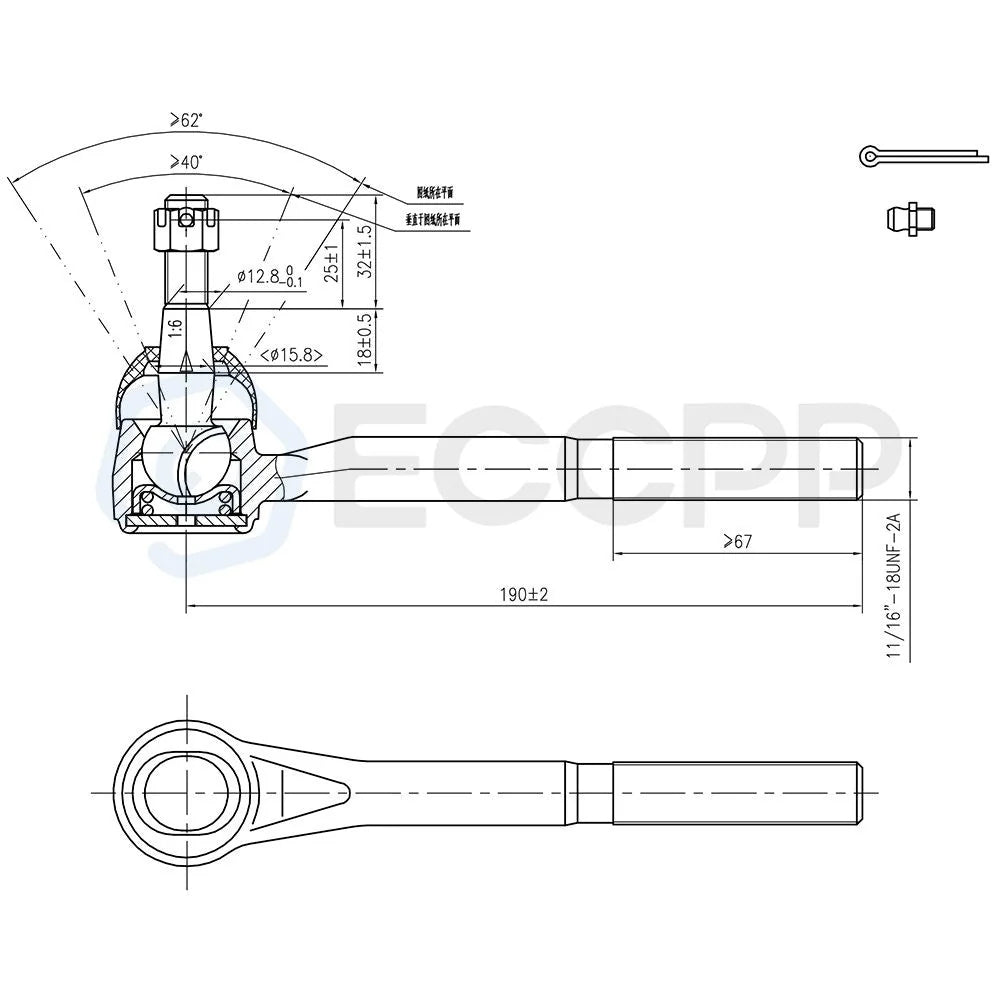 15pc Front Suspension Kit Tie Rods For 1992-2000 Chevy C1500 C2500 Tahoe 2WD KOEEP [3]