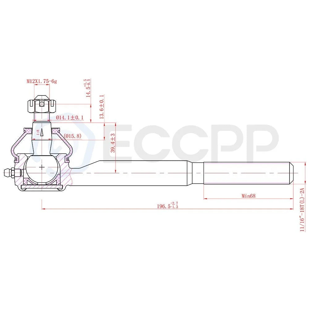 15pc Front Suspension Kit Tie Rods For 1992-2000 Chevy C1500 C2500 Tahoe 2WD KOEEP [7]
