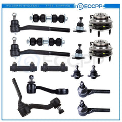 16PC Front Wheel Bearing Hub Steering Kit Fits Chevrolet Blazer S10 GMC Jimmy KOEEP [1]