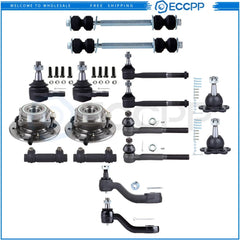 16Pieces Front Steering Tie Rod End Sway Bar End Link For 1995 Chevrolet K2500 6B93BC-57 [1]