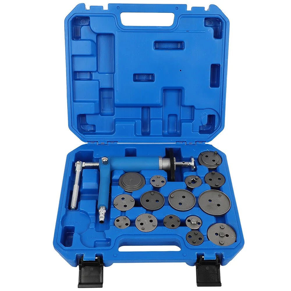 16 pcs Disc Brake Caliper Piston Wind Back Tool Kit Pneumatic Rewind Air Powered KOEEP [2]