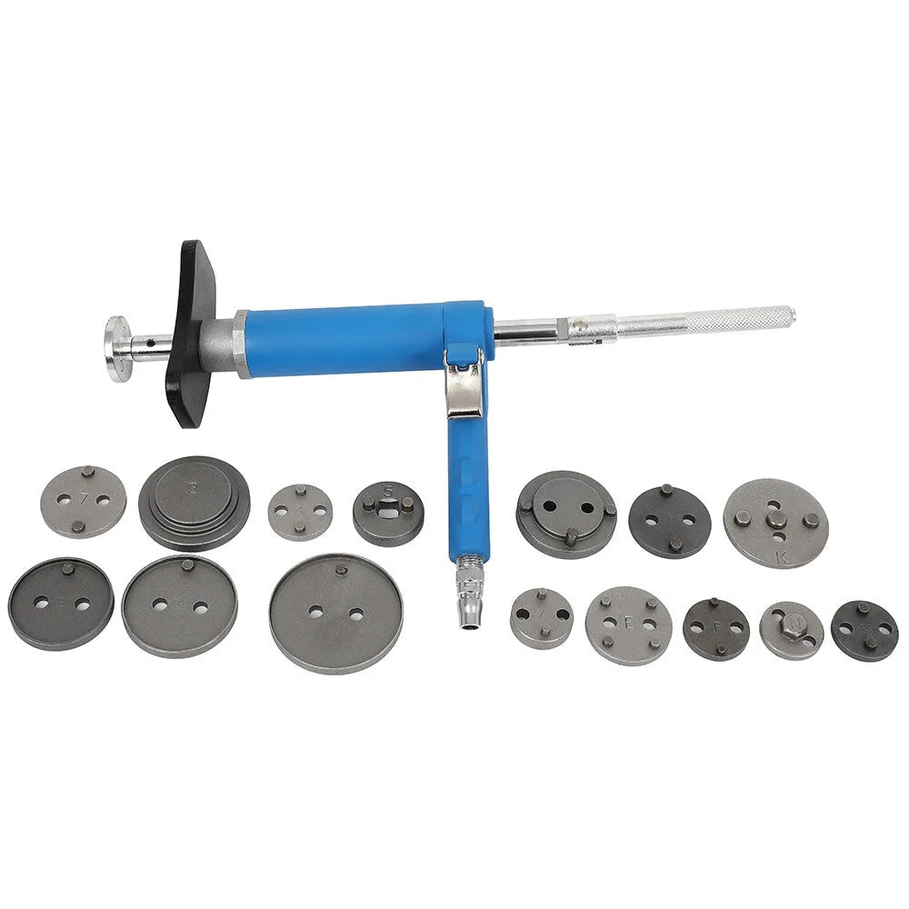 16 pcs Disc Brake Caliper Piston Wind Back Tool Kit Pneumatic Rewind Air Powered KOEEP [4]