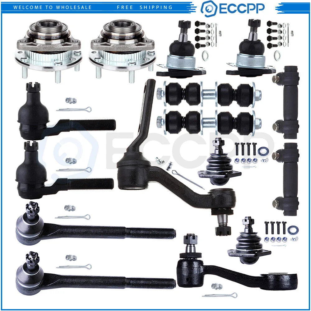 16x Front Tie Rod End Link Sway Bar Wheel Bearning Hub For 1995-1996 GMC Sonoma KOEEP [1]