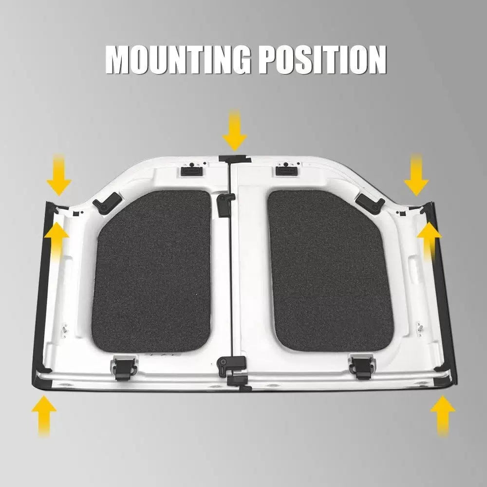 17PCS Interior Accessories Hard Top Seal Kit For 2007-2018 Jeep Wrangler JK US 6B93BC-57 [2]