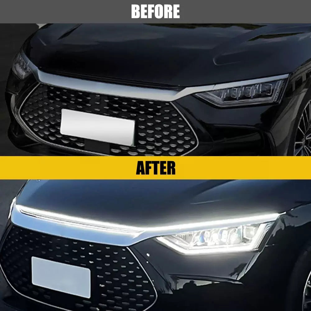 180cm Scan Start Up Car Dynamic LED Hood Light DRL Strip Daytime Running Light 6B93BC-57 [9]