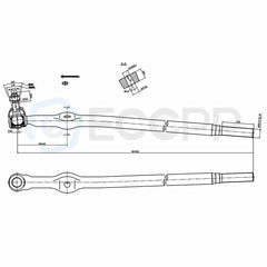 1985-1994 For Ford F-250 4x4 10pcs Front Tie Rod Drag Link Ball Joints Sway Bars 6B93BC-57 [3]