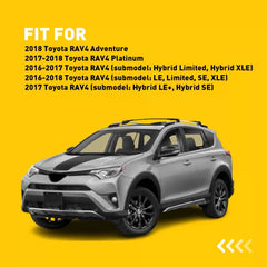 1PAIR TRIM SIDE FRONT BUMPER MOLDING LEFT RIGHT & FITS FOR 2016-2018 TOYOTA RAV4 6B93BC-57 [2]
