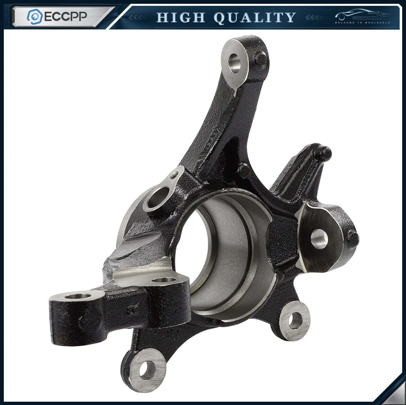 1Pc Front Passenger Side Steering Knuckle For Hyundai Elantra Veloster 2013-2014 KOEEP [2]