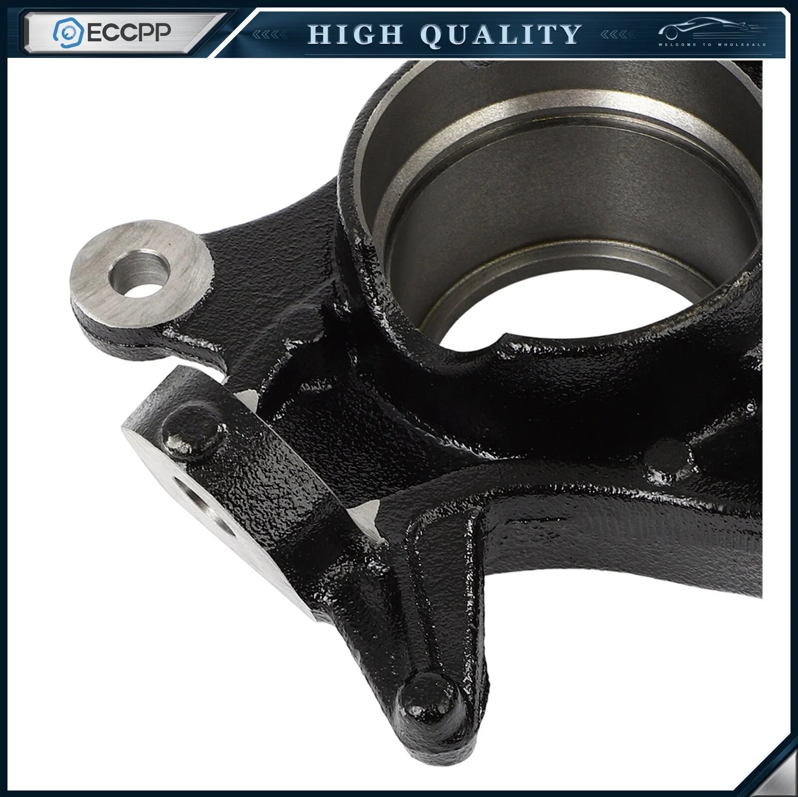 1Pc Front Passenger Side Steering Knuckle For Hyundai Elantra Veloster 2013-2014 KOEEP [6]
