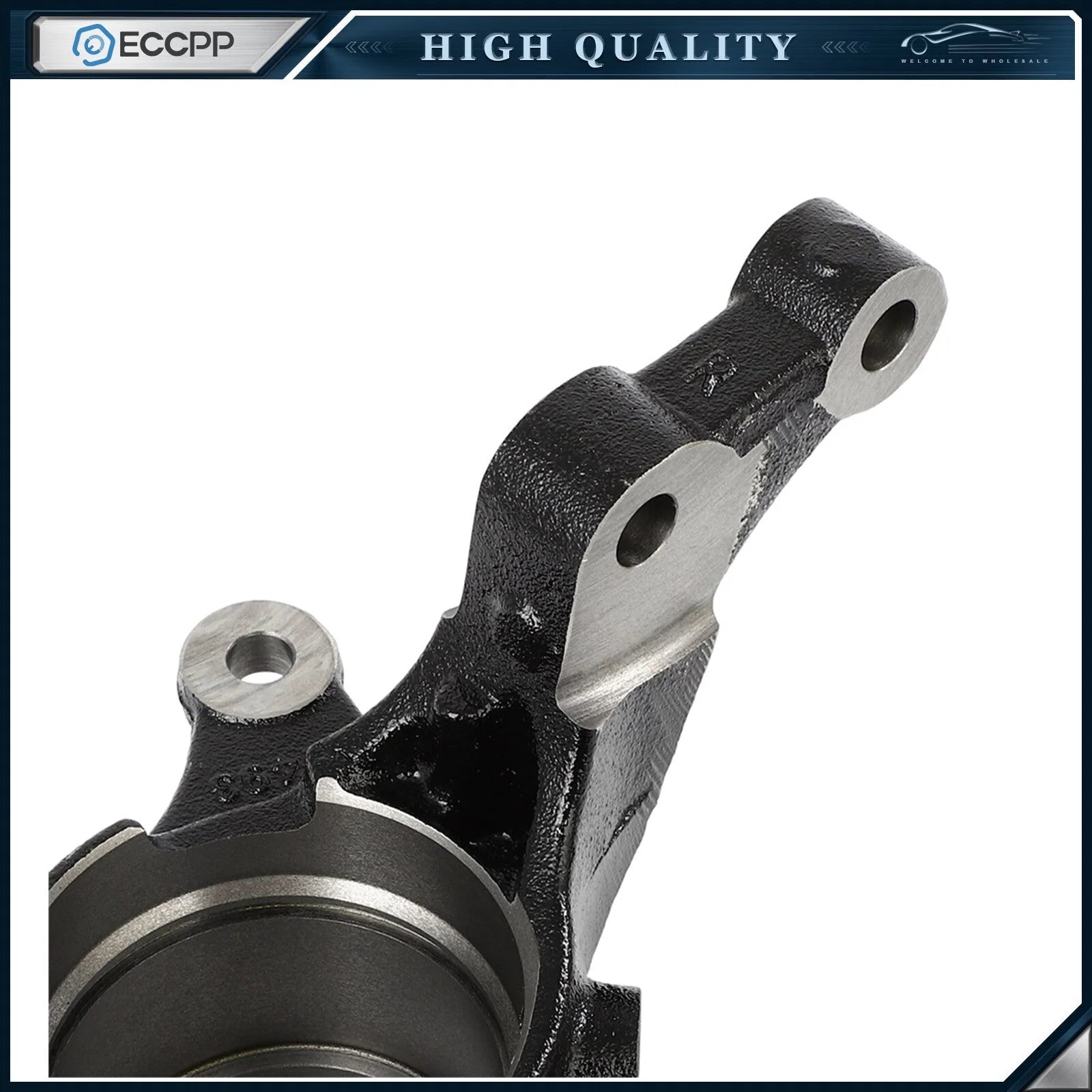 1Pc Front Passenger Side Steering Knuckle For Hyundai Elantra Veloster 2013-2014 KOEEP [7]