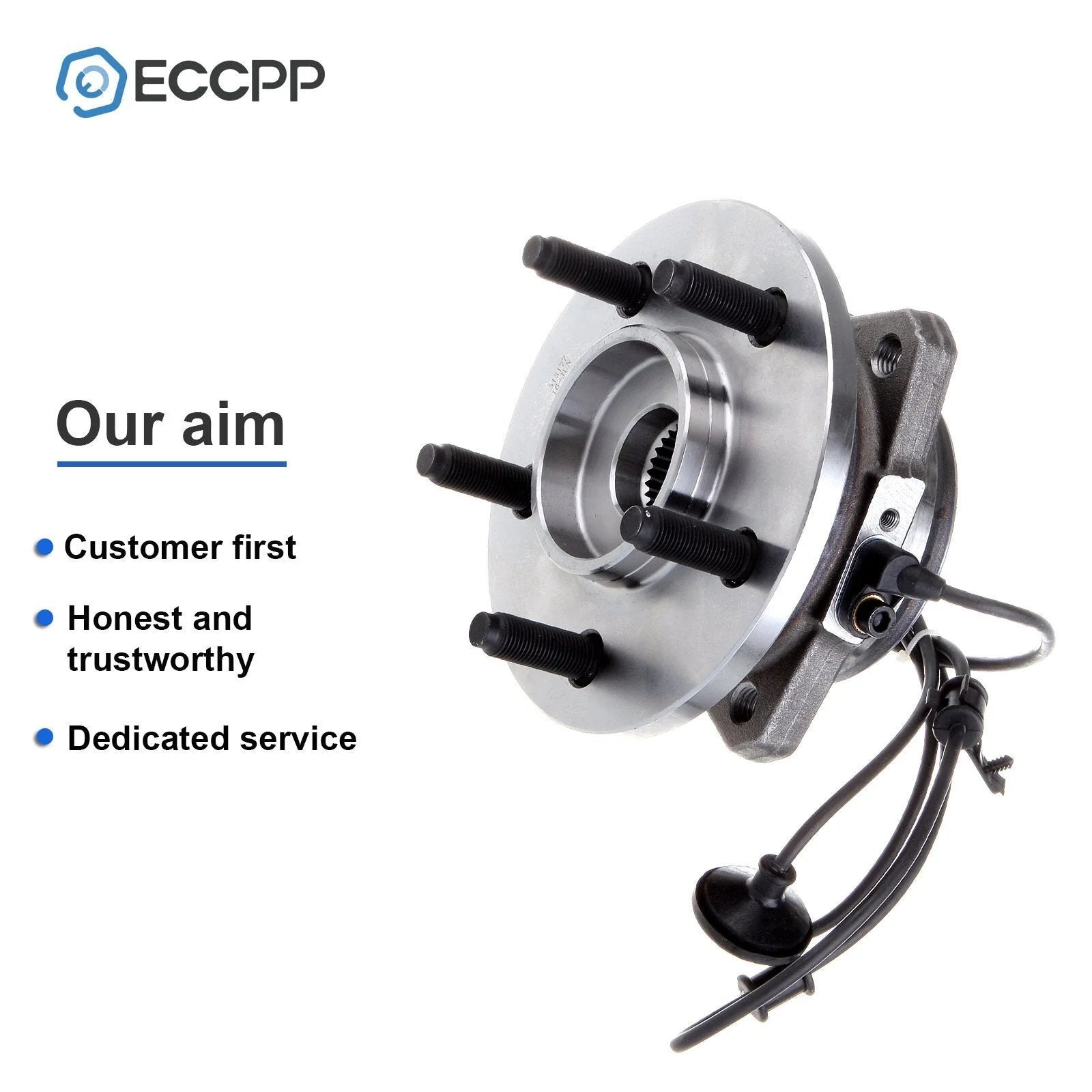 1Pc Front Right Wheel Hub Bearing Assembly For Jeep Liberty 2002-2007 w/ ABS 6B93BC-57 [5]