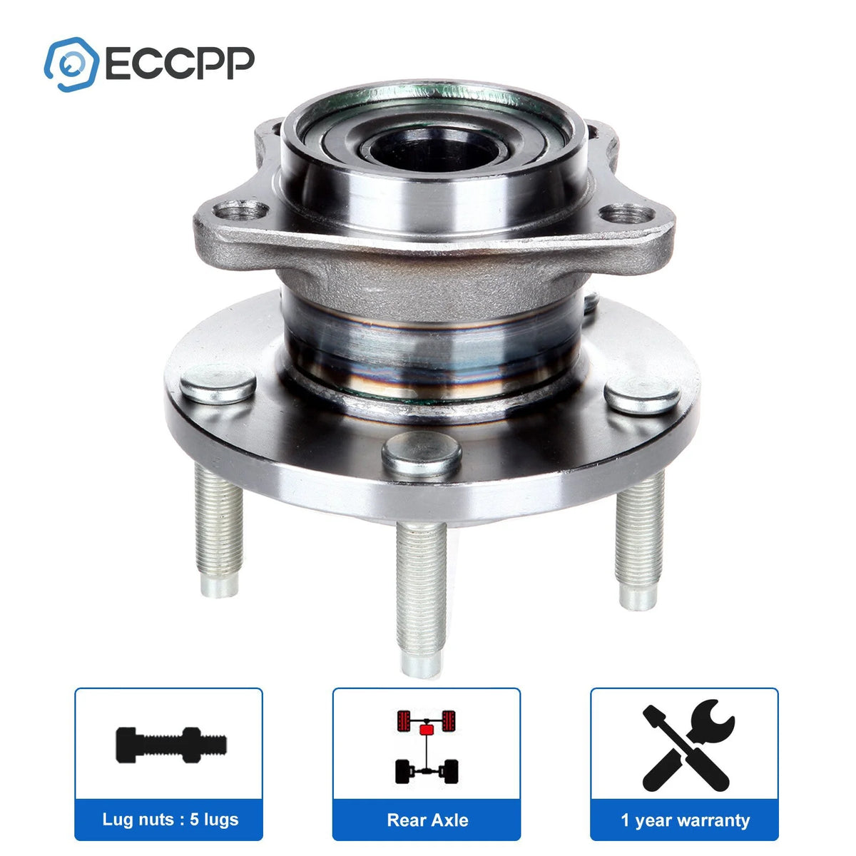 1Pc Rear Wheel Hub Bearing Assembly AWD For 2007-2009 2010 Ford Edge Lincoln MKX KOEEP [1]