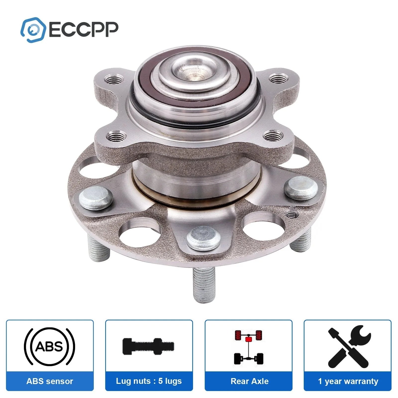 1Pc Rear Wheel Hub Bearing Assembly For 2006 2007-2012 Honda Civic GX Hybrid FWD KOEEP [1]