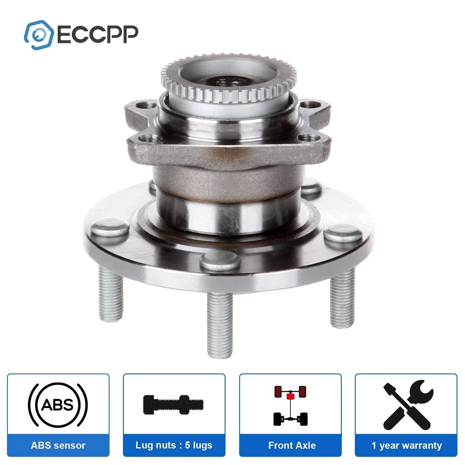 1Pc Rear Wheel Hub Bearing For Mitsubishi Galant Eclipse FWD W/ ABS 2005-2012 MITSUBISHI [1]