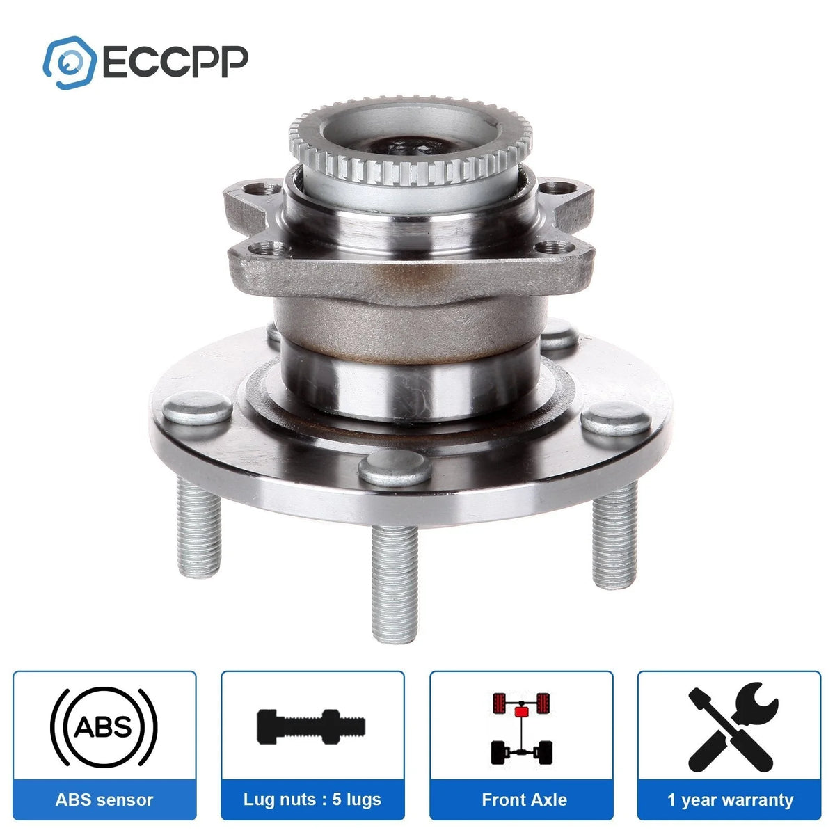 1Pc Rear Wheel Hub Bearing For Mitsubishi Galant Eclipse FWD W/ ABS 2005-2012 MITSUBISHI [1]