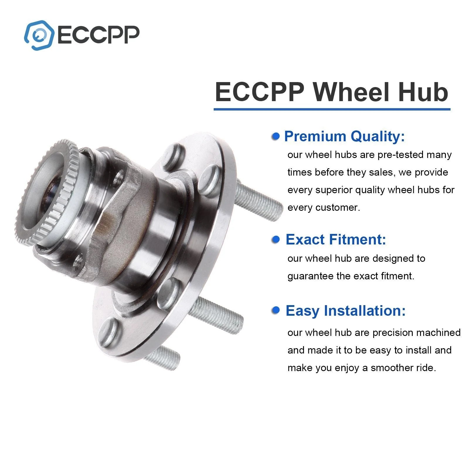 1Pc Rear Wheel Hub Bearing For Mitsubishi Galant Eclipse FWD W/ ABS 2005-2012 MITSUBISHI [3]