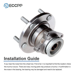 1Pc Rear Wheel Hub Bearing For Mitsubishi Galant Eclipse FWD W/ ABS 2005-2012 MITSUBISHI [4]