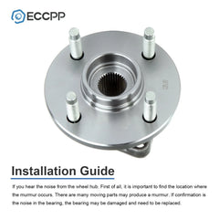 1Pc Wheel Hub Bearing Assembly Front For Chevy Cobalt Saturn Ion 4-Lug Non-ABS 6B93BC-57 [4]