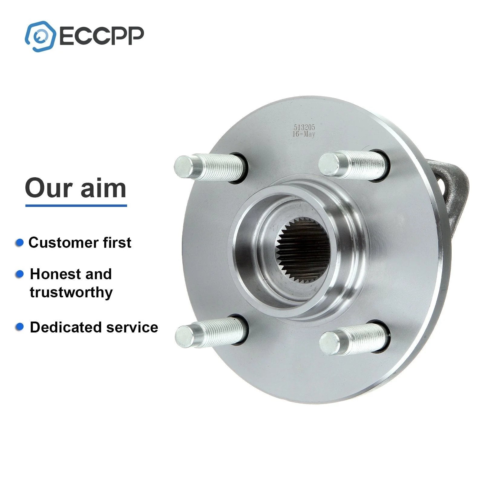 1Pc Wheel Hub Bearing Assembly Front For Chevy Cobalt Saturn Ion 4-Lug Non-ABS 6B93BC-57 [6]