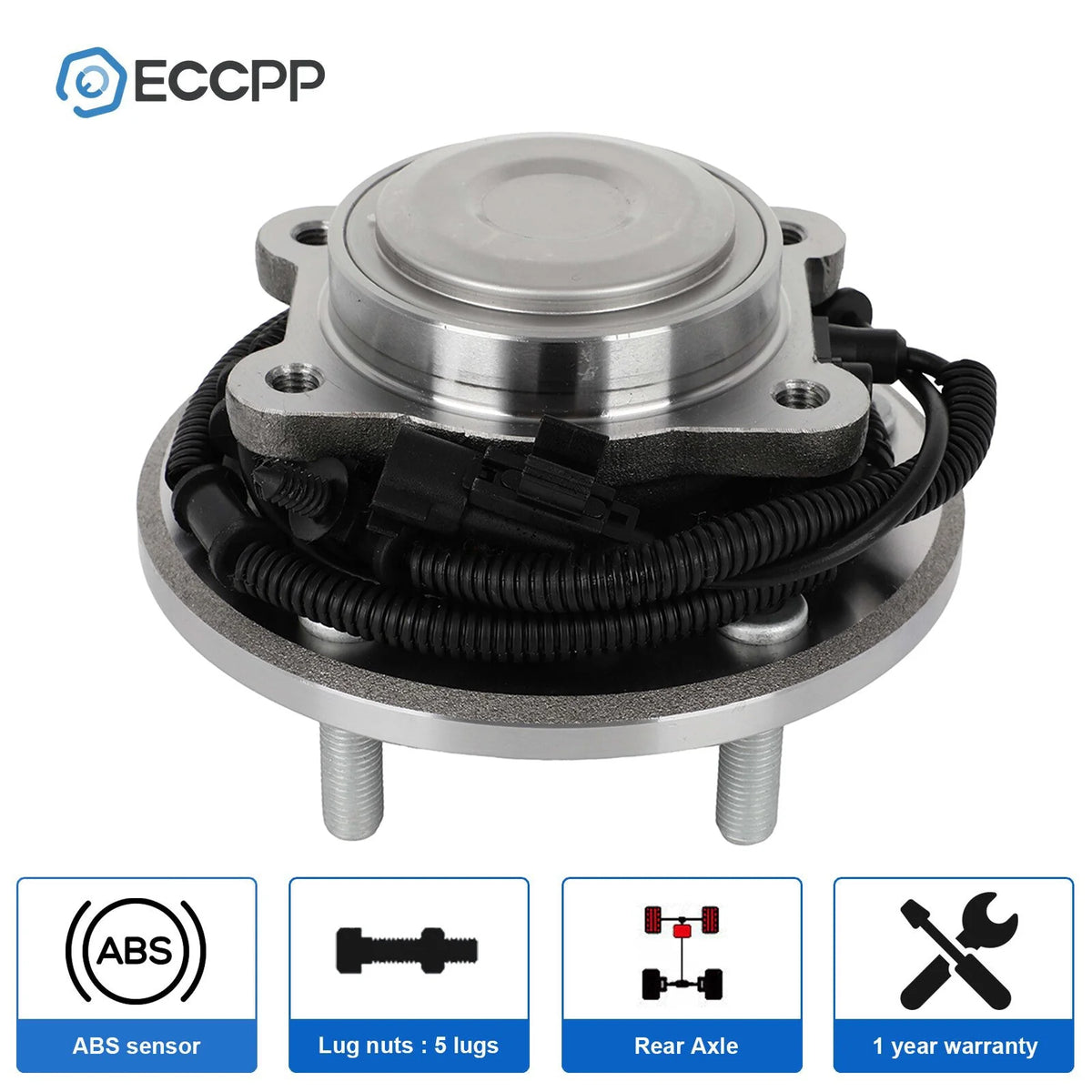 1Pc Wheel Hub Bearing Assembly Rear FWD For Dodge Grand Caravan 2008 2009-2011 6B93BC-57 [1]