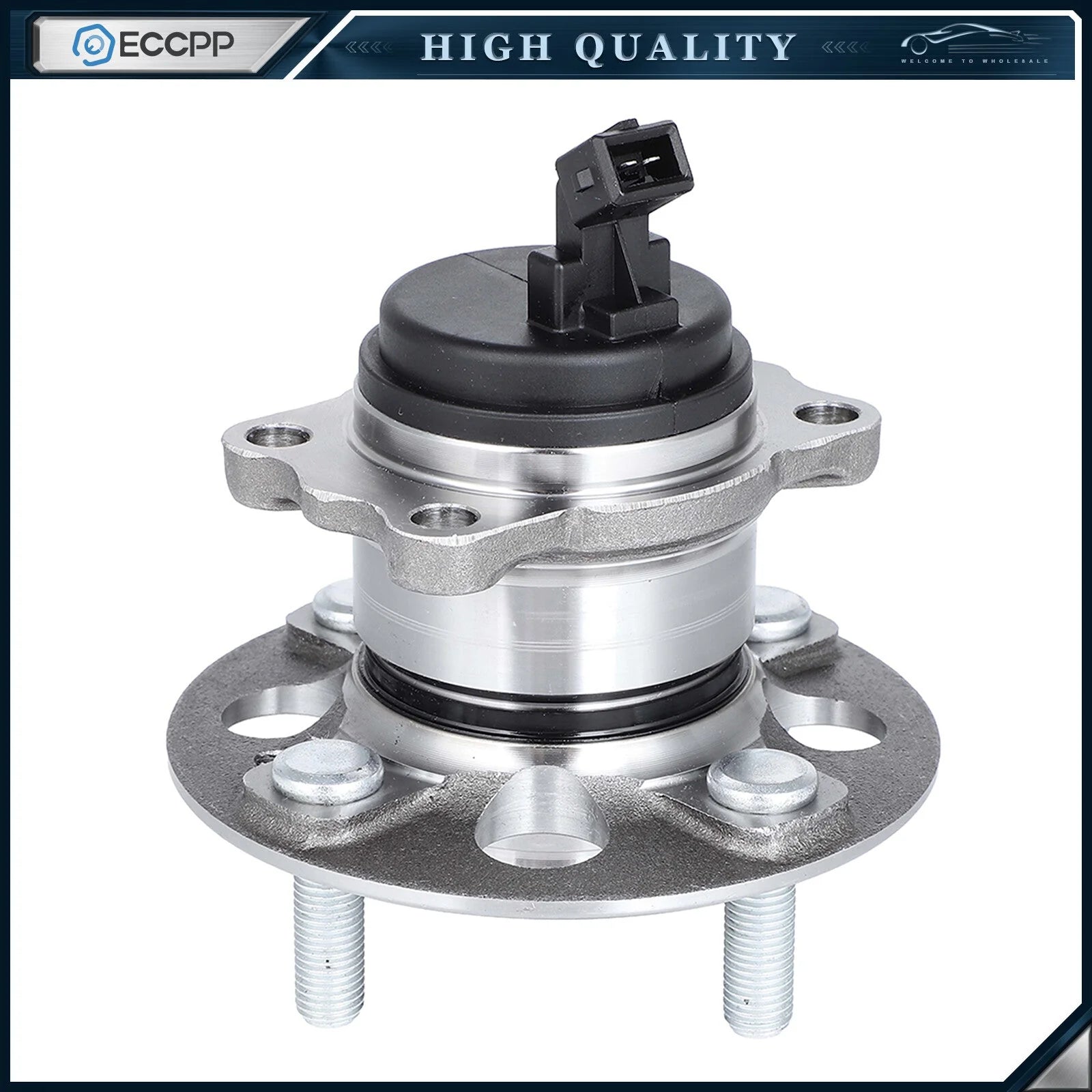 1Pc Wheel Hub Bearing Assembly Rear For Hyundai Accent Kia Rio 2018-2021 L4 1.6L 6B93BC-57 [1]