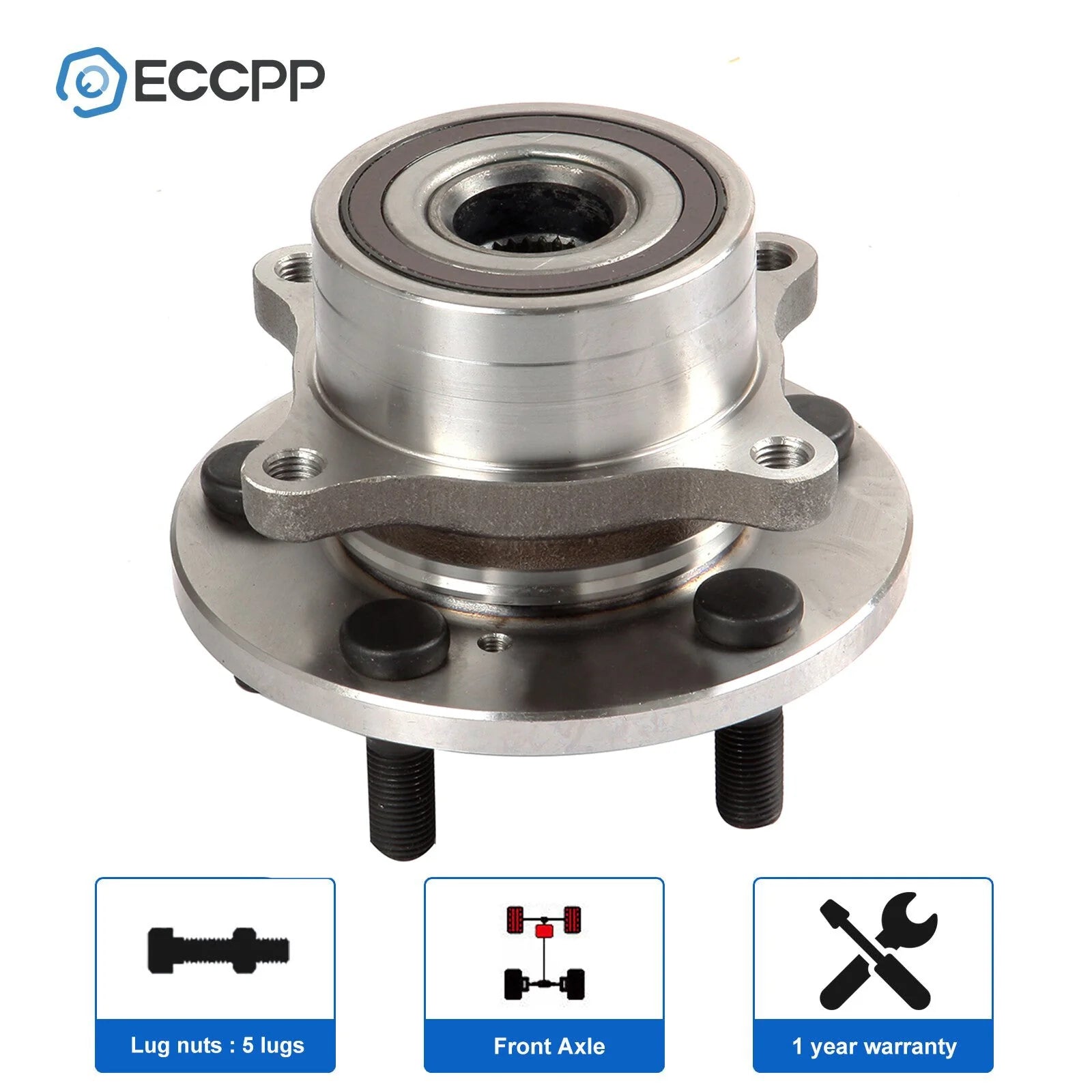 1Pc Wheel Hub Bearing Front For Honda Pilot 2009-2015 Acura MDX ZDX 2010-2013 6B93BC-57 [1]