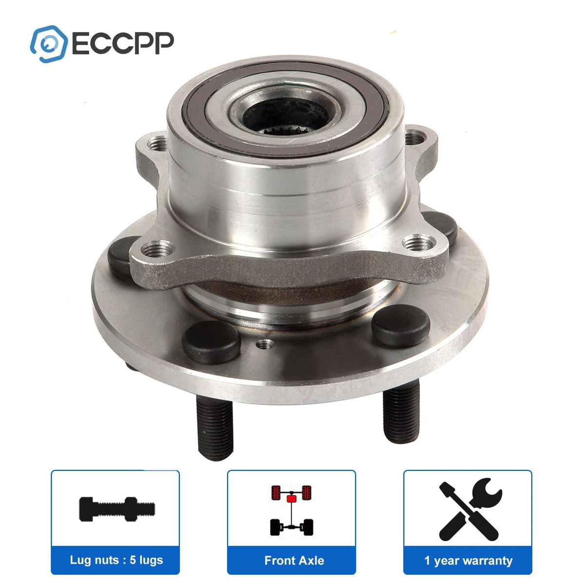 1Pc Wheel Hub Bearing Front For Honda Pilot 2009-2015 Acura MDX ZDX 2010-2013 6B93BC-57 [1]