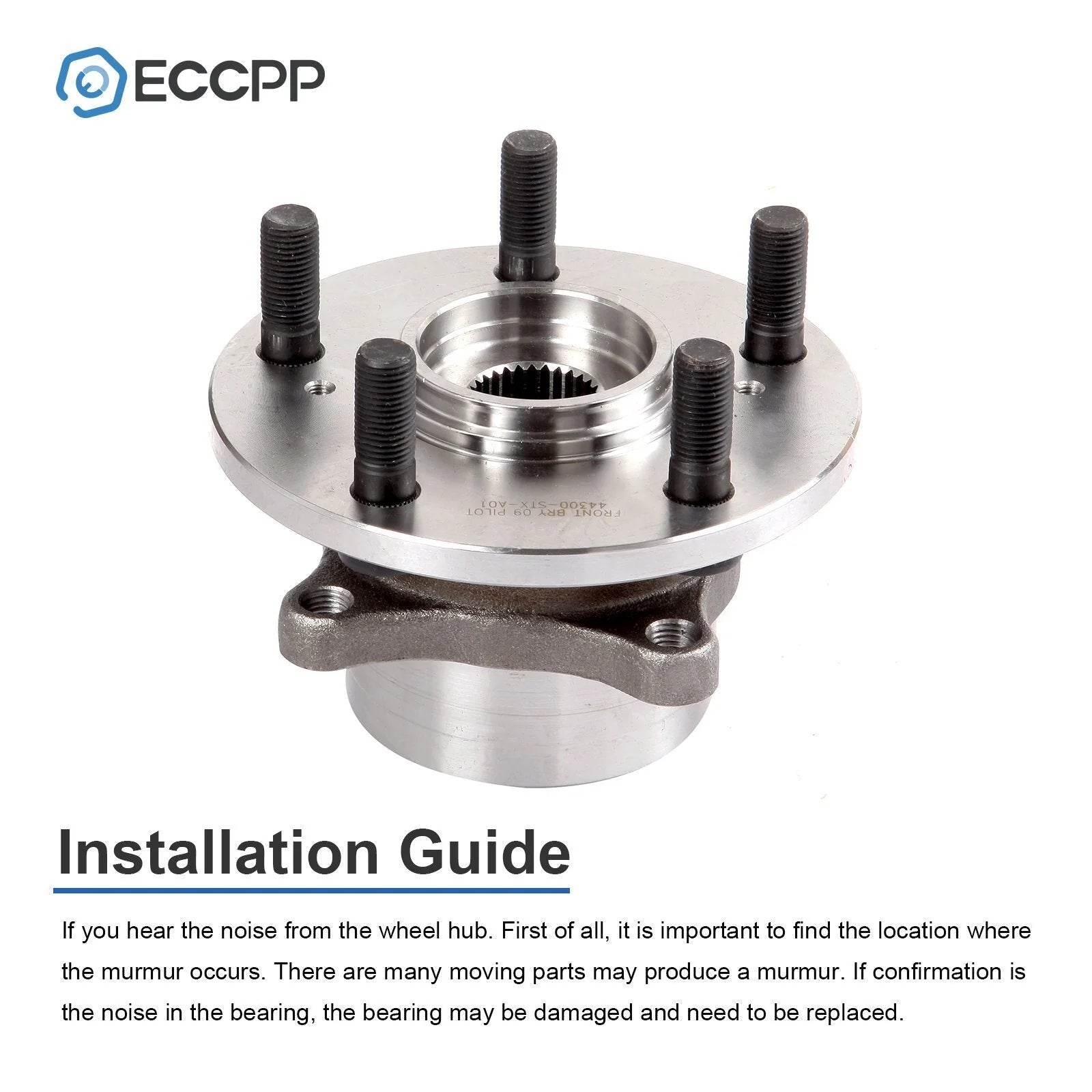 1Pc Wheel Hub Bearing Front For Honda Pilot 2009-2015 Acura MDX ZDX 2010-2013 6B93BC-57 [4]