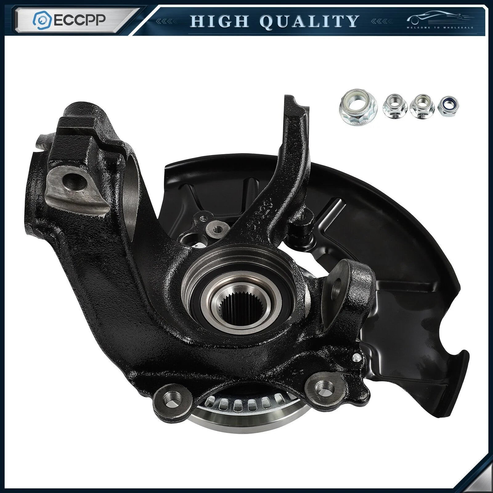 1Pc Wheel Hub Bearing Knuckle Front Passenger For Volkswagen Jetta Beetle Golf 6B93BC-57 [1]