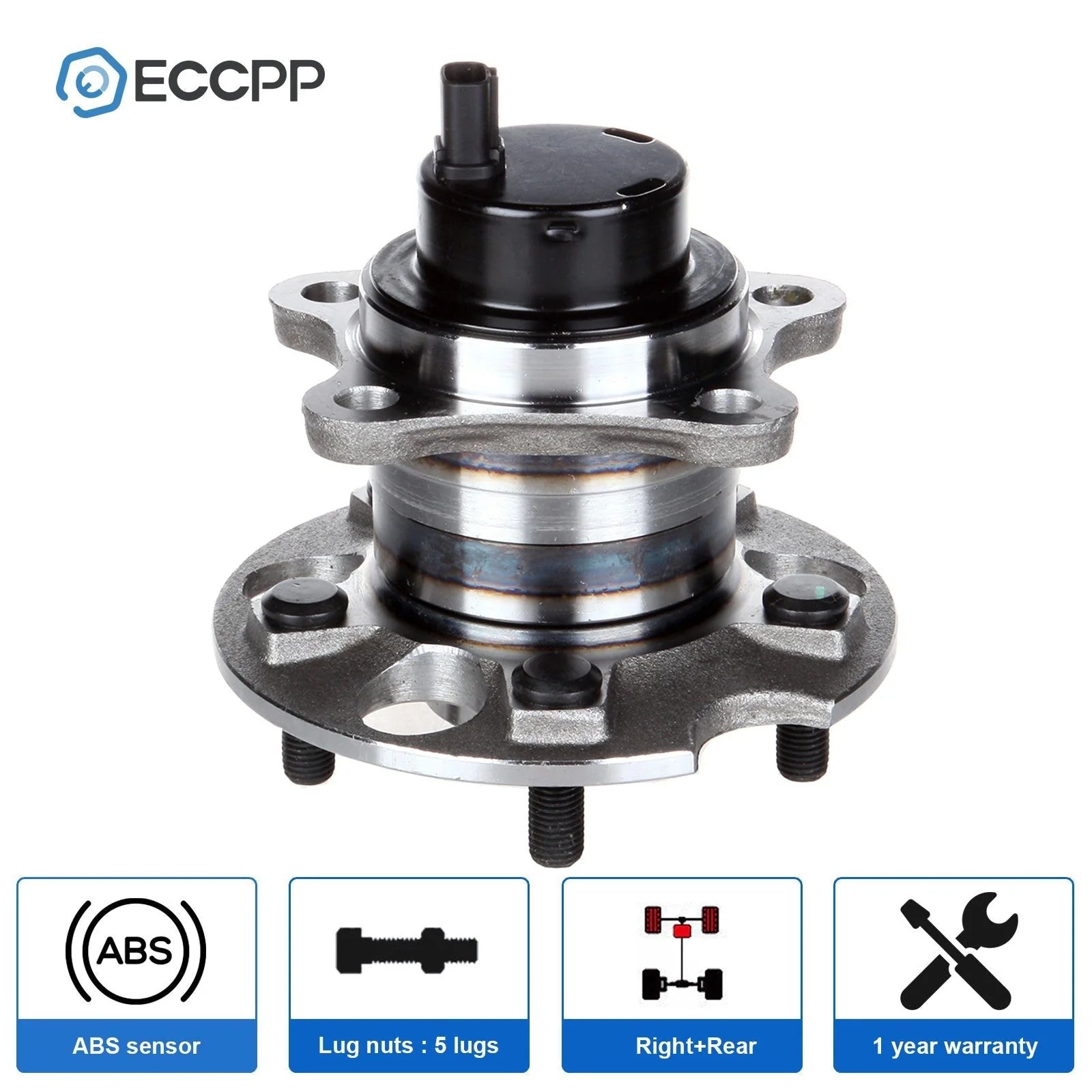 1Pc Wheel Hub Bearing Rear Passenger FWD For Toyota Highlander Lexus RX330 RX350 KOEEP [1]