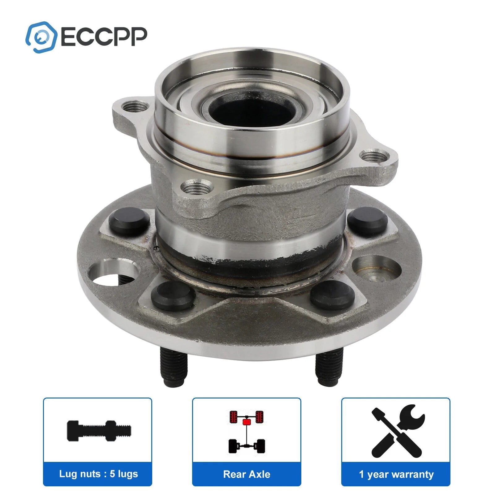 1Pc Wheel Hub Bearing Rear RWD For 2001 2002-2006 Lexus LS430 Base Sedan 4.3L KOEEP [1]