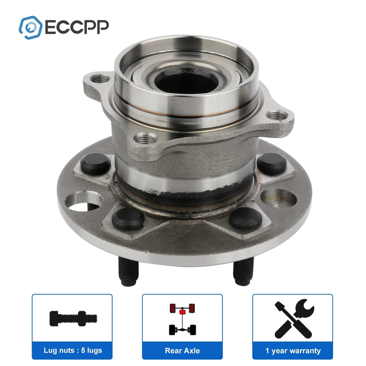 1Pc Wheel Hub Bearing Rear RWD For 2001 2002-2006 Lexus LS430 Base Sedan 4.3L KOEEP [1]