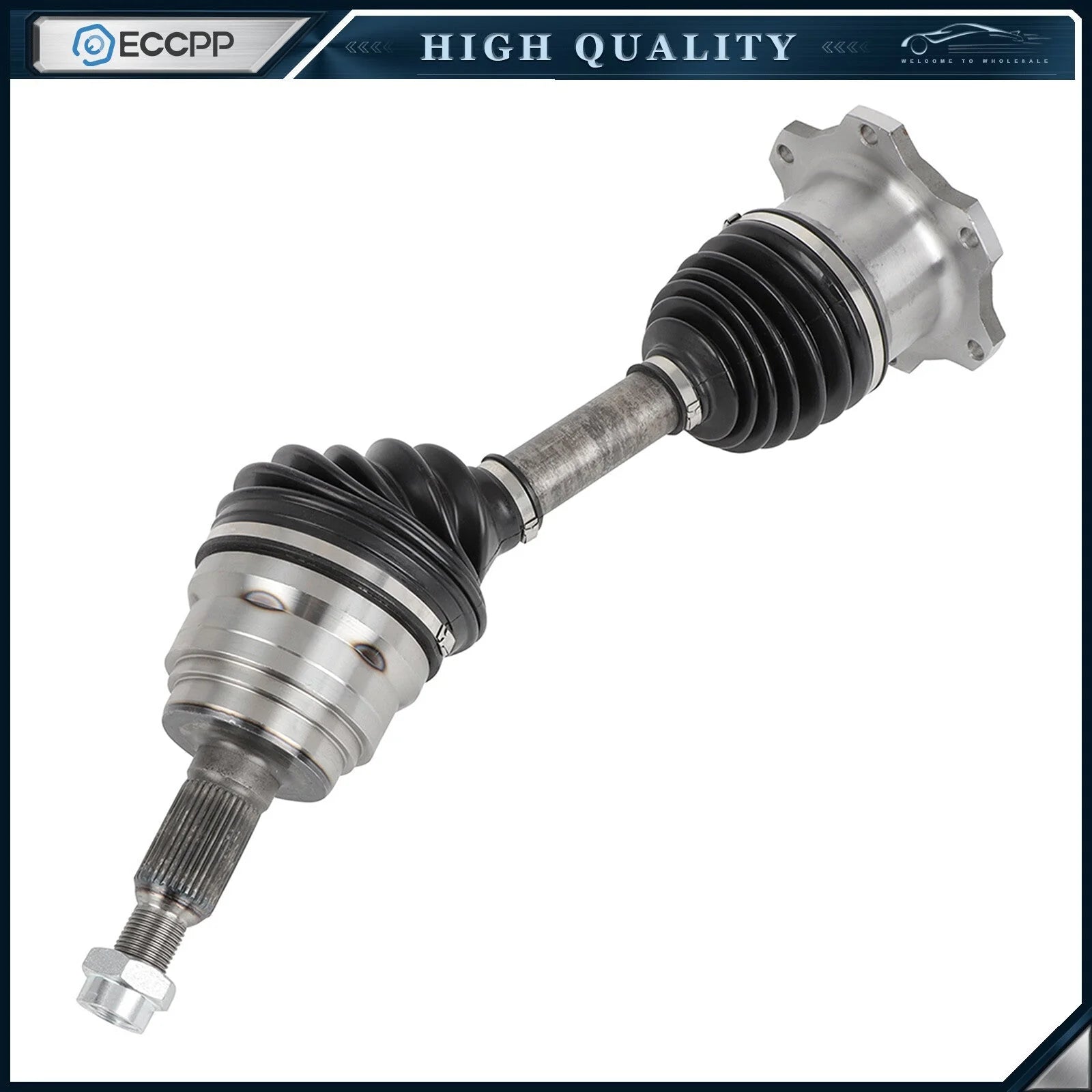 1X CV Axle + 1X Wheel Hub Bearing Front 4WD For 2001-2006 Chevy Silverado 2500HD KOEEP [9]