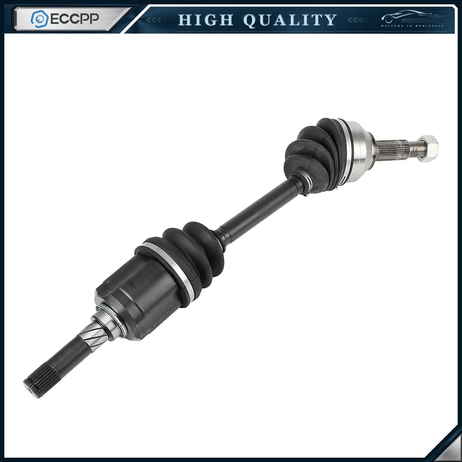1X CV Axle + 1X Wheel Hub Bearing Front Left For Nissan Rogue 2.5L AWD 2008-2013 KOEEP [8]