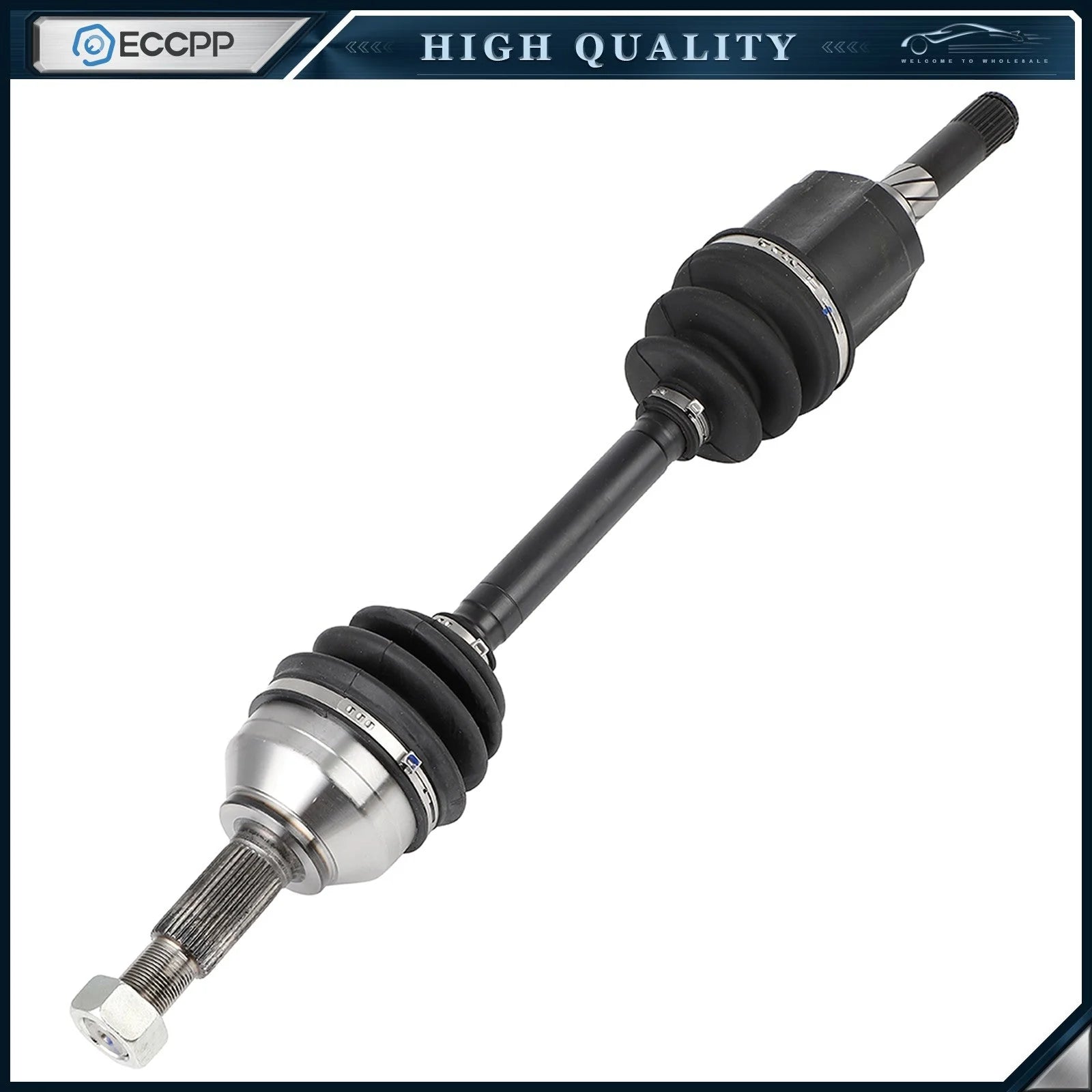 1X CV Axle + 1X Wheel Hub Bearing Front Left For Nissan Rogue 2.5L AWD 2008-2013 KOEEP [9]