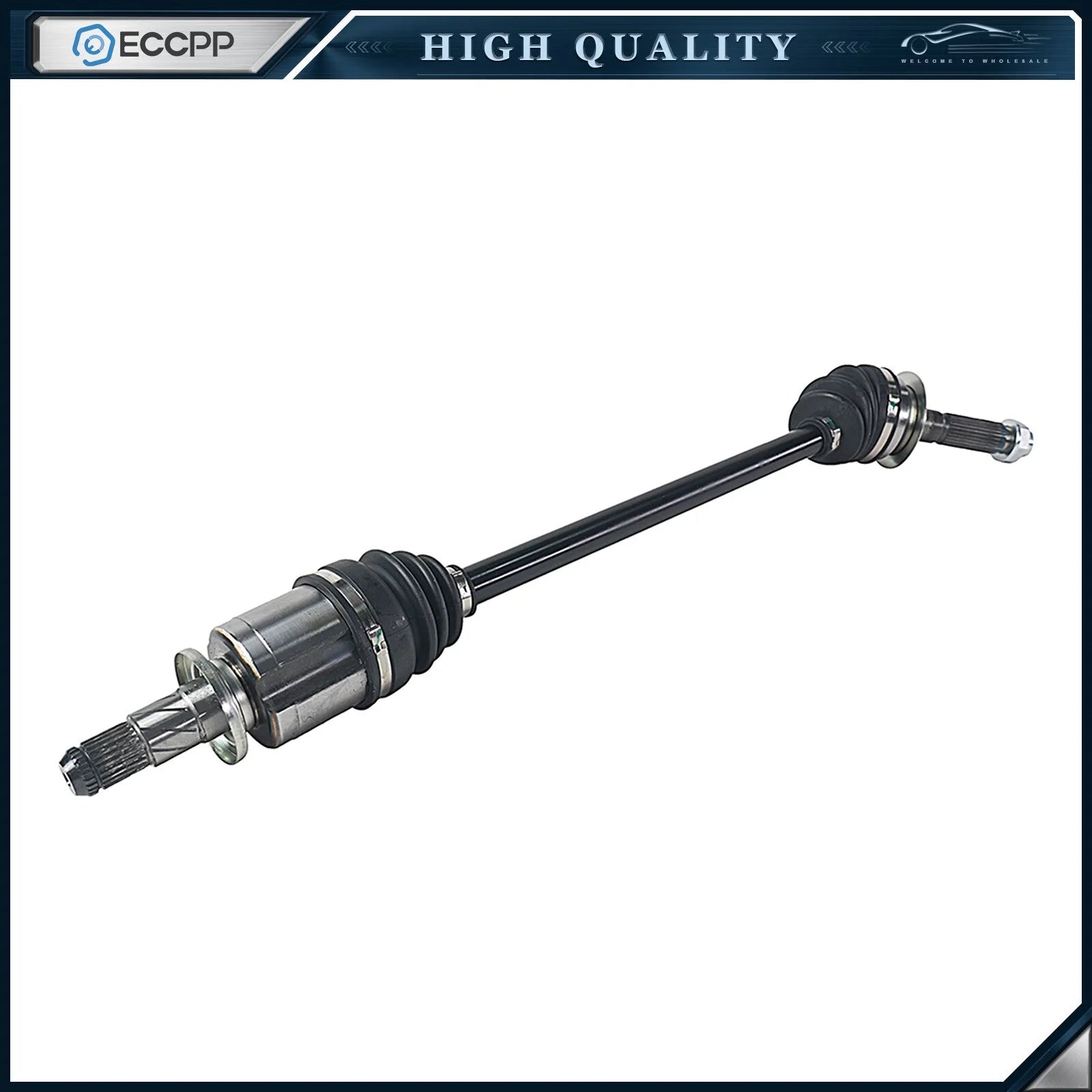 1X CV Axle + 1X Wheel Hub Bearing Rear AWD For Subaru Forester Manual Trans. KOEEP [9]