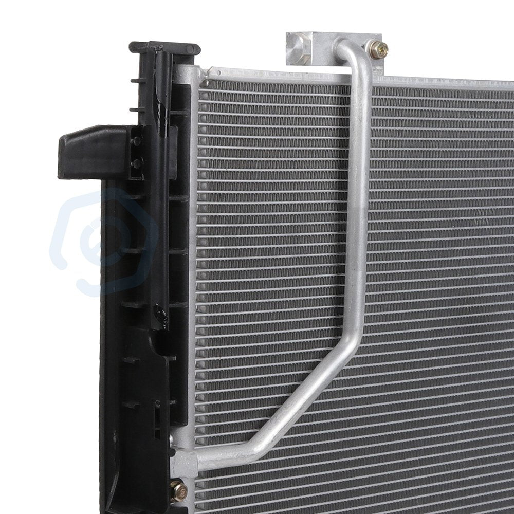 AC Condenser & AC Compressor Cooling Kit For 2012 Mercedes-Benz C300 6B93BC-57