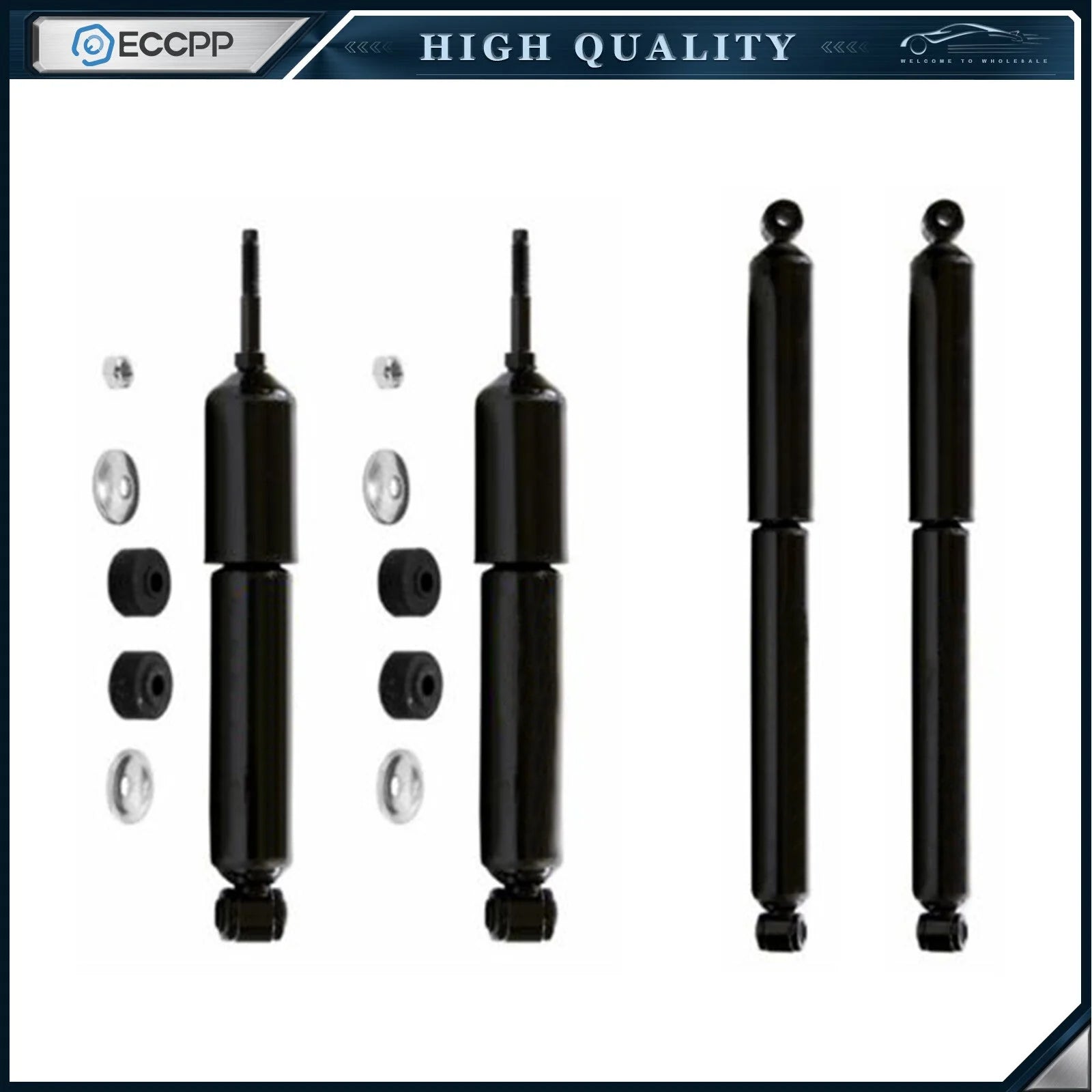1.5" Front Leveling Kit & Struts Shocks Fits Dodge Ram 1500 2500 2WD 1994-2001 KOEEP [8]